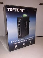 TRENDnet 5-Port Hardened Industrial Gigabit DIN-Rail Switch 10 Gbps Switching...