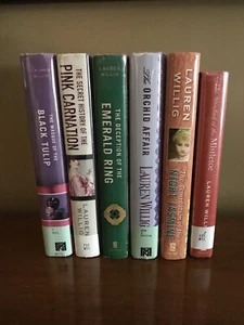 (6) Lauren Willig Bücher rosa Nelke sechs gedruckte Buch Menge 1-3, 5, 7-8 LESEN - Bild 1 von 12