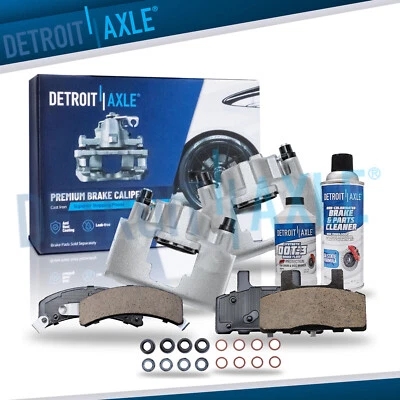 Front Brake Calipers & Brake Pads for Express Savana Ram 1500 K2500 Tahoe Yukon - Image 1 of 4