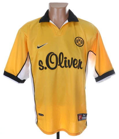 BORUSSIA DORTMUND 1998/2000 HOME FOOTBALL SHIRT JERSEY NIKE SIZE M ADULT Cover