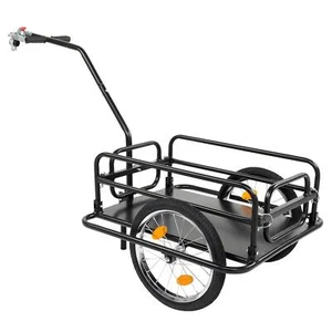 Bike Cargo Trailer, Foldable Bicycle Trailer, Luggage Wagon w/ Universal Hitch - Picture 1 of 11