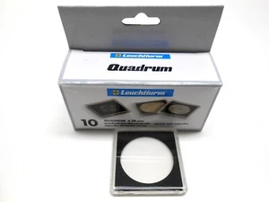 33mm - 10 Quadrum 2"x2" Square Coin Capsules for 1oz $50 American Gold Eagle - Picture 1 of 5