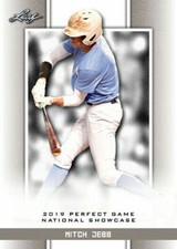 MITCH JEBB 2019 "1ST EVER PRINTED" LEAF PERFECT GAME NIKE ROOKIE CARD #259! 