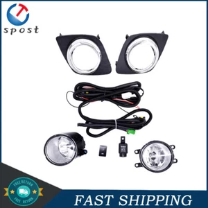 For 2009-2012 Toyota Rav4 Bumper Chrome Fog Lights W/bulb+harness+switch Kit - Picture 1 of 12