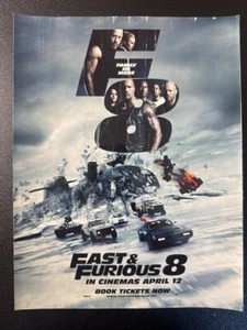 FAST AND FURIOUS 8 | MAGAZINE MOVIE  ADVERT  8X12" [MV2] - Imagen 1 de 1
