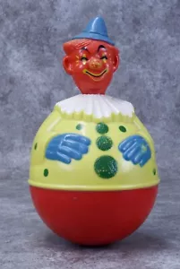 Vintage Roly Poly Clown Baby Toy - Picture 1 of 4