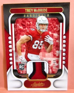 Trey McBride 2022 Absolute Memorabilia 3-Clr Patch#36/49 Rookie!Cardinals TE RC - Picture 1 of 2