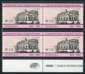 Venezuela 1246 block/4,MNH.Mi 2171. Municipal Theater of Caracas,centenary,1981. - Picture 1 of 1