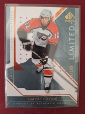 Simon Gagne /100 LIMITED 2006-07 SP Authentic Philadelphia Flyers NHL Card