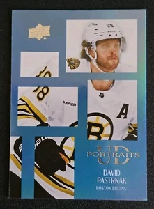 2024-25 Upper Deck Series 1 Hockey P-4 DAVID PASTRNAK UD Portraits Bruins - Picture 1 of 2