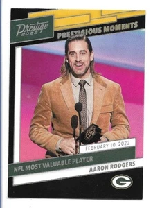 Estuche Aaron Rodgers 2022 Panini Prestige Prestigious Moments #PM-4 Hit SSP - Imagen 1 de 2