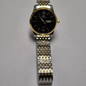 Mens Watch Two Tone Stainless Steel Strap Formal Style Gold And Silver Color - Picture 1 of 5