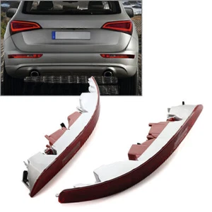 1 Pair ABS Rear Bumper Lower Tail Light Brake Stop Lamp For Audi Q5 2009-2017 - Picture 1 of 8