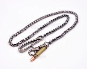 2-tone Bullet Heavy 30" Leash Biker Trucker Key Jean Wallet Chain Keychain Mens - Picture 1 of 10