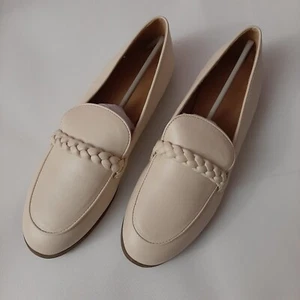Coutgo Womens Classic Loafers Sz 9 Comfort Flat Shoes Casual Slipper Beige New - Picture 1 of 4