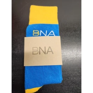 BNA Blue & Yellow Socks By Sock Club - Made in the USA - Picture 1 of 4