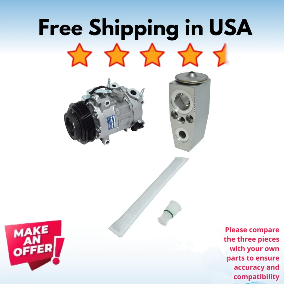 Kit Compresor A/C Fit Ram 2500 2017-2018, Ram 3500 2019-2023, 4000 2015-2017 Foto 1 de 4