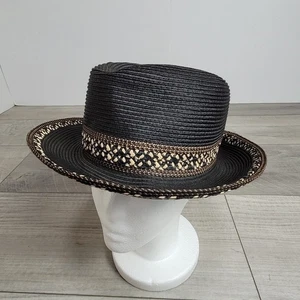 Eric Javits Squishee Fedora Sonnenhut | schwarz mit Besatz | UPF 50+ | verstaubar - Bild 1 von 22