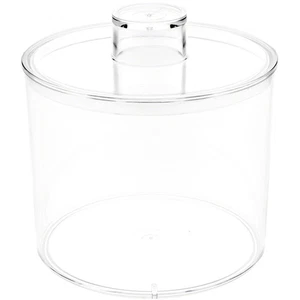 Pioneer Plastics 273C Clear Round Plastic Container with Lid, 4.0625" W x 3.5" H - Picture 1 of 5