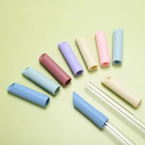Silicone Silicone Straw Multicolor Scalable Straw With Straw Brush Tea Milk - Picture 1 of 7