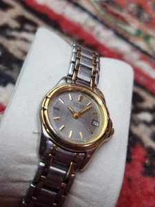 Orologio Citizen Bicolore Donna 24mm Data 1012-k14013 Ck Batteria Nuova Lusso - Foto 1 di 10