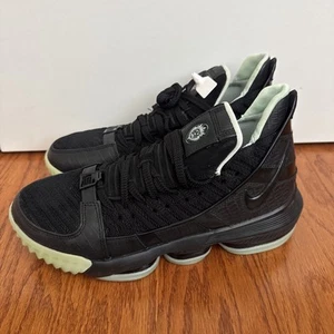 Size 12 - Nike LeBron 16 Glow lbj16 black Green Nobox CD2451-001 - Picture 1 of 5