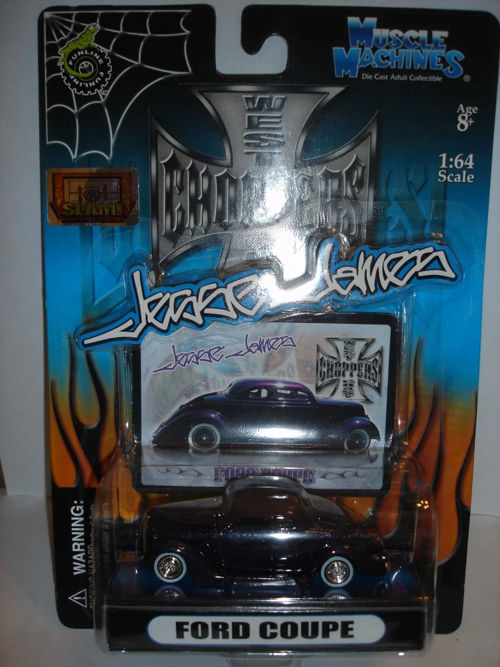 MUSCLE MACHINES SPECIAL EDITION - FORD COUPE - PURPLE - JESSE JAMES - Image 1 of 1