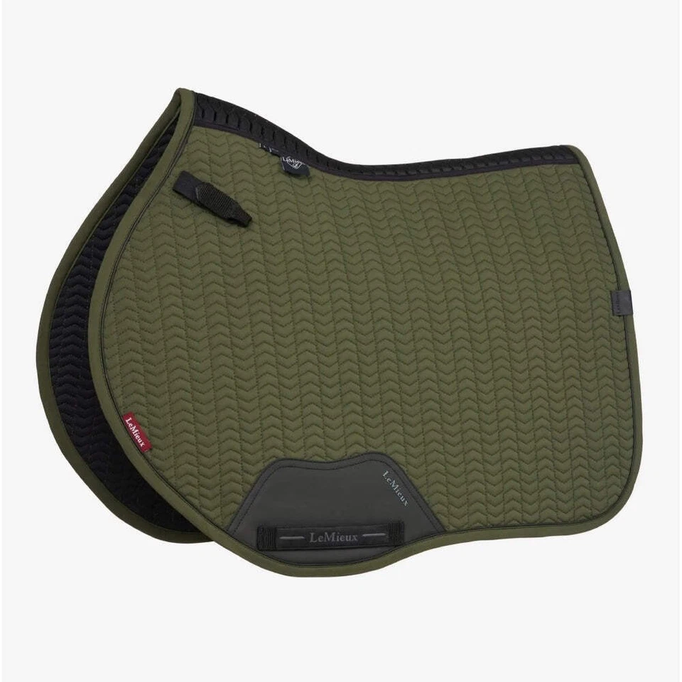 IT07971 LeMieux Essence Eurojump Square English Saddle Pad - Pine Green NEW - Image 1 of 1