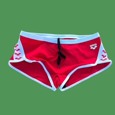 Arena men red Icons  low waist shorts euro brief swimwear size 34 - Image 1 of 4