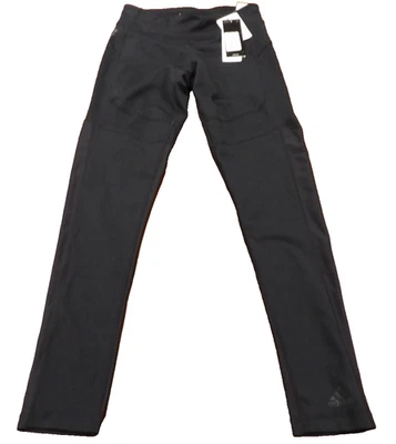 NEW WOMEN'S ADIDAS NHL VANCOUVER CANUCKS BLACK STRETCH WORKOUT PANTS SIZE S - Image 1 of 4