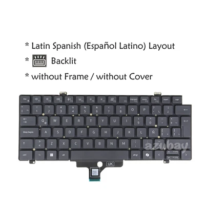 Teclado Español LA para Dell Latitude 3450 5450, Precision 3490 (Y2015) retroiluminado Foto 1 de 4