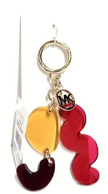 Llavero arte moderno abstracto Michael Kors amarillo baya claro multi 35F4GGFK4P NUEVO CON ETIQUETAS Foto 1 de 4