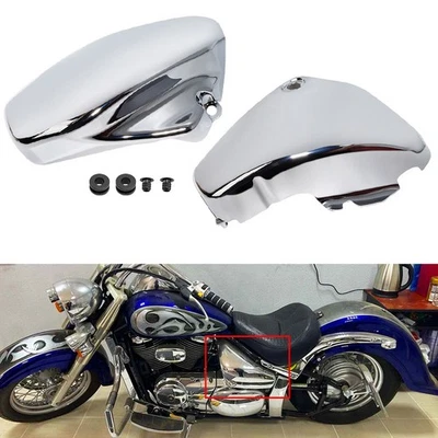 Left Right Battery Side Cover For Suzuki Boulevard C50 Intruder Volusia VL 800 Foto 1 de 4