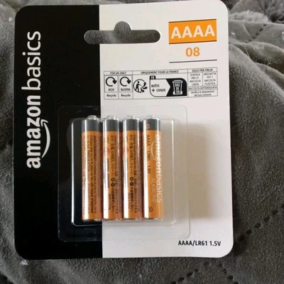 Eight AAAA Batteries by Amazon Basics 4A New! - Image 1 of 4