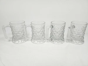 Tazza birra Fostoria American Crystal Stein vintage - LOTTO DI 4 - Foto 1 di 4