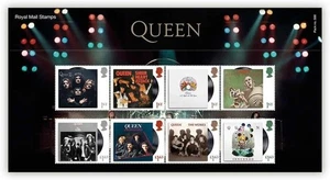 2020 Royal Mail QUEEN BAND - 13 Stamp Presentation Pack &  Mini Sheet - Picture 1 of 5