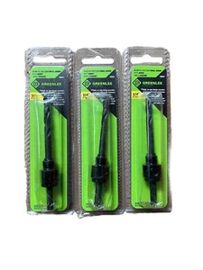 Greenlee 38507 Small Round Shank Arbor for 9/16 to 1-3/16 Hole Saws USA (3pcs) - Picture 1 of 1