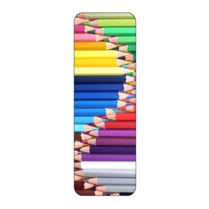 CRAYON PENCIL COLOURS NOVELTY BOOKMARK SAME IMAGE BOTH SIDES GREAT GIFT - Picture 1 of 1