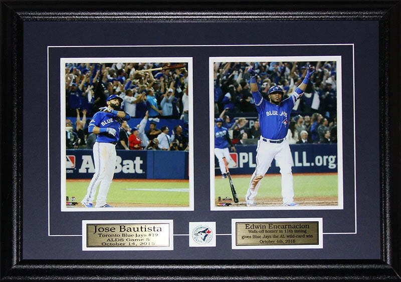Jose Bautista & Edwin Encarnacion Bat Flip & Bat Drop Home Run 2 Photo Frame - Image 1 of 1
