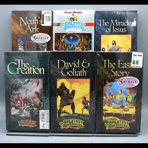 Greatest Adventure Stories from the Bible VHS Lot of 6 Hanna Barbera NEW SEALED - Picture 1 of 8