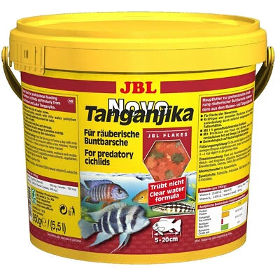 JBL NovoTanganjika 5,5L - Flockenfutter Novo Tanganjika Fischfutter Buntbarsche - Bild 1 von 2