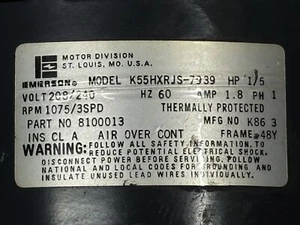 ICP 8100013 1/5hp Motor OEM  1075/3sp 208/230v Comfortmaker Heil K55HXRJS-7939 - Picture 1 of 4