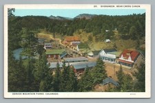 Evergreen Colorado Bear Creek Canyon — Denver Parques montanha — Raro Antigo Década De 1920