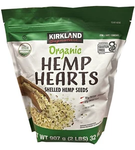 Kirkland Signature USDA Organic Hemp Hearts Shelled Seeds, 32 Ounce - Picture 1 of 3