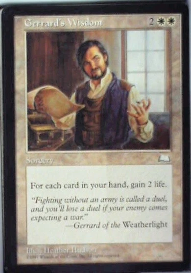 Gerrard's Wisdom - Weatherlight: #15, Magic: The Gathering Lp R45 - Image 1 of 1