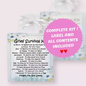 Grief/Bereavement Survival Kit NEW~With Sympathy / Condolences / Thinking of you - Picture 1 of 4