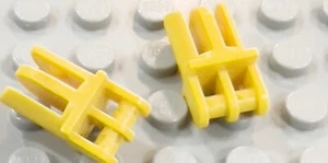 LEGO Yellow Arm Piece Grab Jaw Holder Lot of 2 - Picture 1 of 3