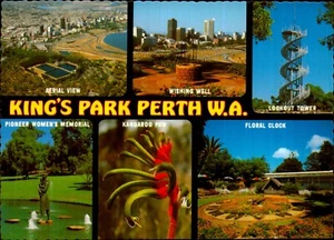 Kings Park Perth Postcard Western Australia Multi View Vintage 70s 80s Old - Picture 1 of 2