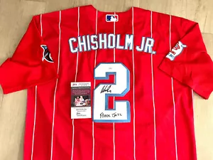 Jazz Chisholm Jr Signed Miami Marlins Sugar Kings Jersey JSA COA #2 - Picture 1 of 3
