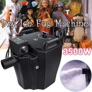 Máquina de niebla de hielo seco 3500 W máquina de humo bajo efecto de escenario para boda fiesta - Imagen 1 de 10